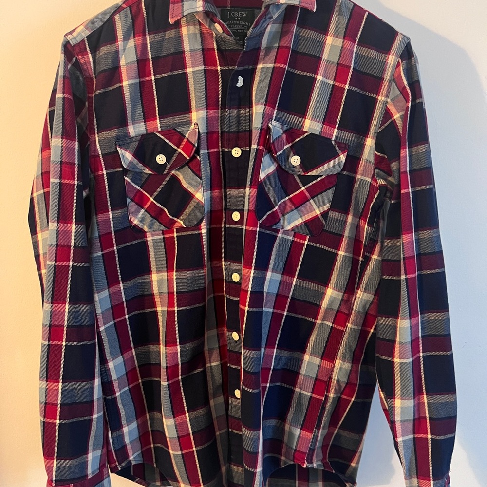 J. Crew Multicolor Heavyweight Flannel Shirt